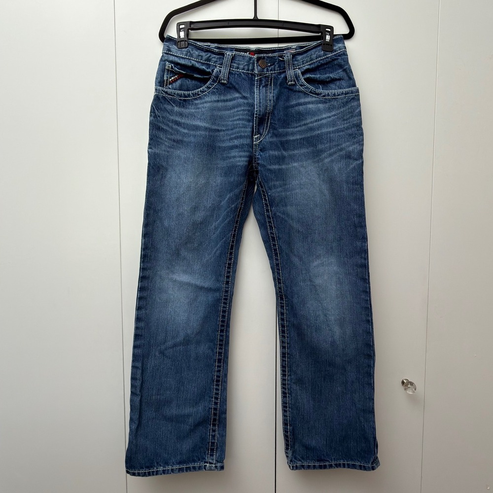 Ariat M4 FR Relaxed Boot Jeans Mens 32x30 Blue Workwear Flame Resistant CAT 2